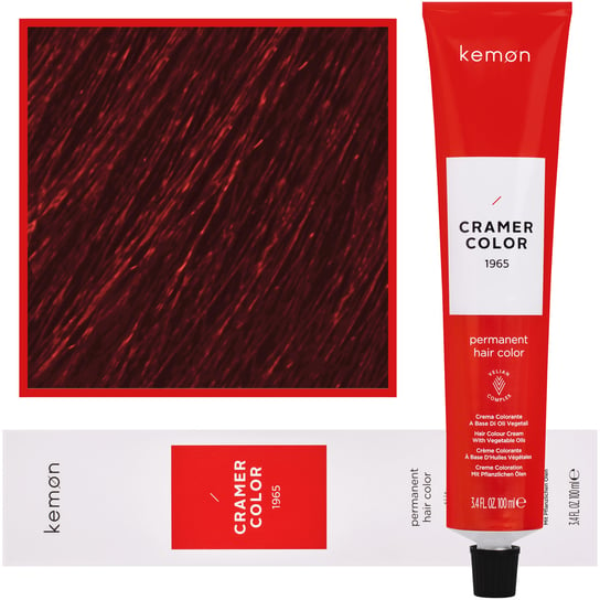 Kemon, Cramer Color 100ml kremowa farba do włosów z olejkami roślinnymi 7,5 Czerwony Blond Kemon