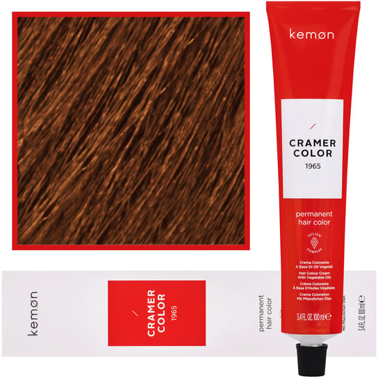 Kemon, Cramer Color 100ml kremowa farba do włosów z olejkami roślinnymi 8,24 Jasny Beżowy Miedziany Blond Kemon