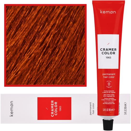 Kemon, Cramer Color 100ml kremowa farba do włosów z olejkami roślinnymi 8,44 Jasny Głęboki Miedziany Blond Kemon