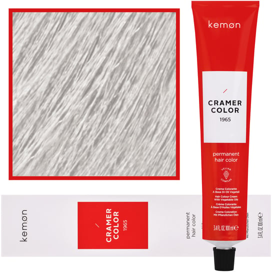 Kemon, Cramer Color, Kremowa farba do włosów z olejkami roślinnymi 1011 Intensywny Popielaty Ultra-Rozjaśniacz, 100 ml Kemon