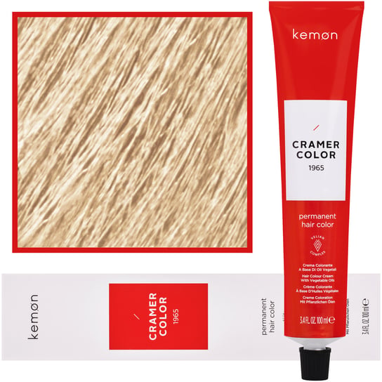 Kemon, Cramer Color, Kremowa farba do włosów z olejkami roślinnymi 123 Beżowy Złoty Super Rozjaśniacz, 100 ml Kemon