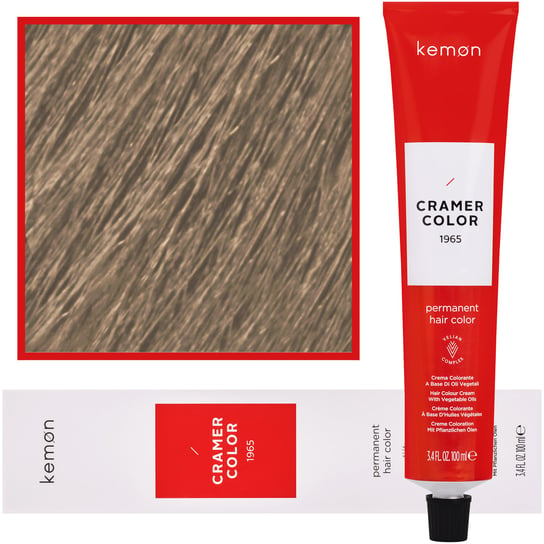 Kemon, Cramer Color, Kremowa farba do włosów z olejkami roślinnymi 9,08 Bardzo Jasny Nordycki Naturalny Blond, 100 ml Kemon