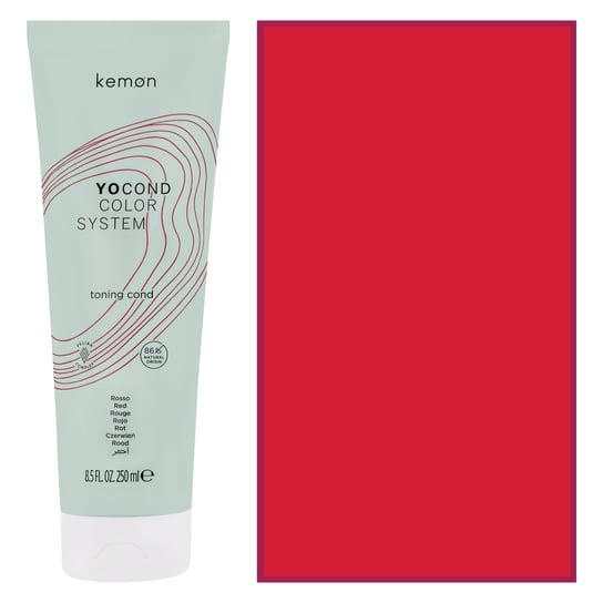 Kemon, Yo Cond Color System Toning, Odżywka koloryzująca do włosów wzmacnia kolor i pielęgnuje Czerwień, 250 ml Kemon