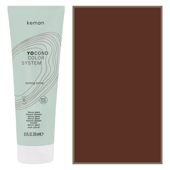 Kemon, Yo Cond Color System Toning, Odżywka koloryzująca do włosów wzmacnia kolor i pielęgnuje Kasztan, 250 ml Kemon
