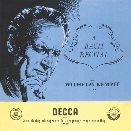 Kempff plays Bach Wilhelm Kempff