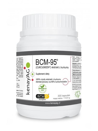 Kenay, Biocurcumin BCM-95, suplement diety, 300 kapsułek Kenay