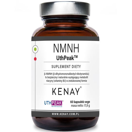 Kenay NMNH UthPeak, Suplement diety, 60 wege kaps. KenayAg