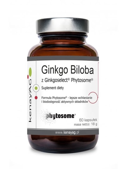 KenayAG, Ginkgo biloba Ginkgoselect Phyto, suplement diety, 60 kapsułek KenayAg