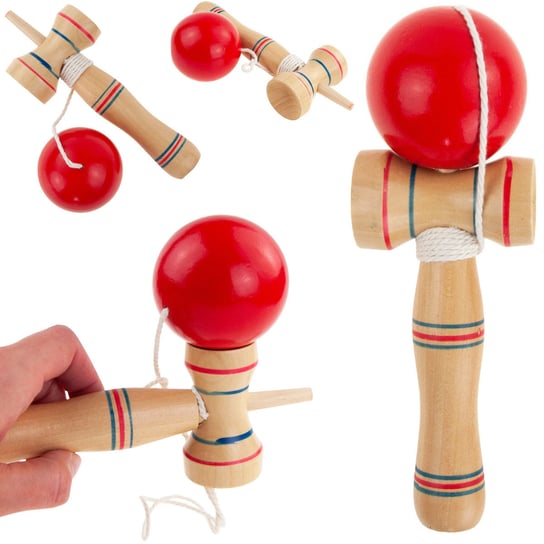 Kendama Kandama Drewniana Gra Zręcznościowa MARTOM