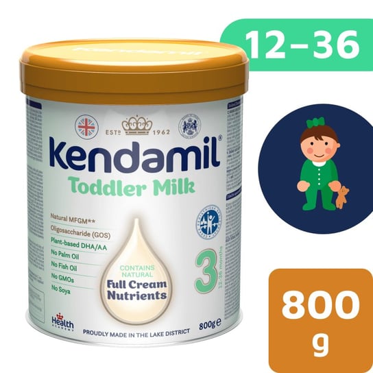 Kendamil Toddler Milk Mleko Dalsze 3, 800G Kendamil