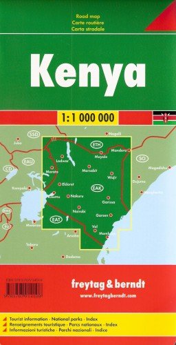 Kenia mapa 1:1 000 000 Freytag & Berndt Opracowanie zbiorowe