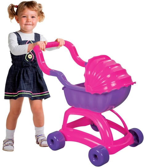 Keny Toys, wózek duży spacerowy dla lalek, różowy Keny Toys