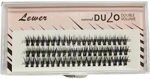 KĘPKI RZĘSY EYELASH LEWER MIAMI EXTRA VOLUME 11MM GĘSTE NATURALNE JEDWABNE, LEWER Lewer