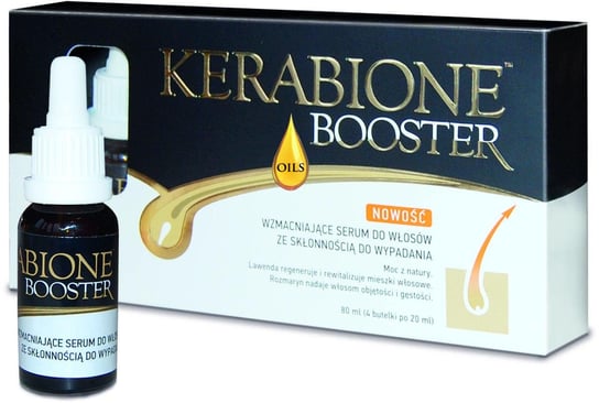 Kerabione Booster Oils, serum wzmacniające do włosów, 4 ampułki po 20ml Valentis