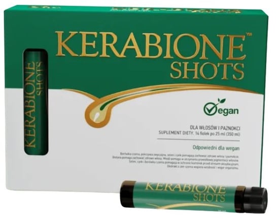 Kerabione Shots, Włosy Skóra Paznokcie Vege, 14x25ml Valentis