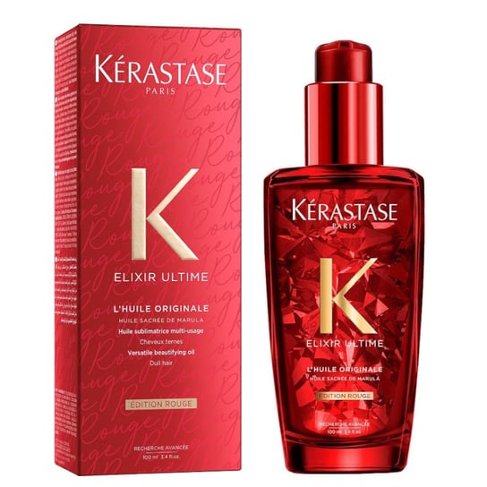 Kérastase Elixir Ultime L'Huile Originale Edition Rouge | Olejek pielęgnacyjny do włosów matowych - edycja limitowana 100ml Kerastase