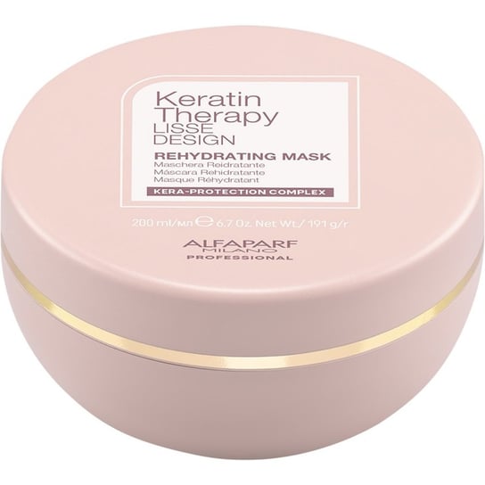 Keratin Therapy Lisse Design, Maska nawilżająca po keratynowym prostowaniu włosów, 200 ml Alfaparf