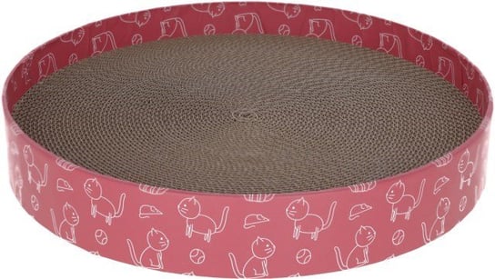 KERBL Drapak dla kota Circle, tekturowy, 5,5 cm, średnica 34 cm, różowy Kerbl