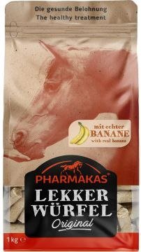 KERBL Smakołyki dla konia Lekkerwurfel, banan 1kg [05-9150] KERBL