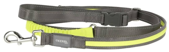 KERBL Smycz podświetlana Light & Reflex do biegania, 250 cm x 25 mm, żółta Dingo