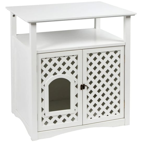 Kerbl Szafka na kuwetę dla kota Helena, 64x46x65 cm, biała, 82662 Kerbl
