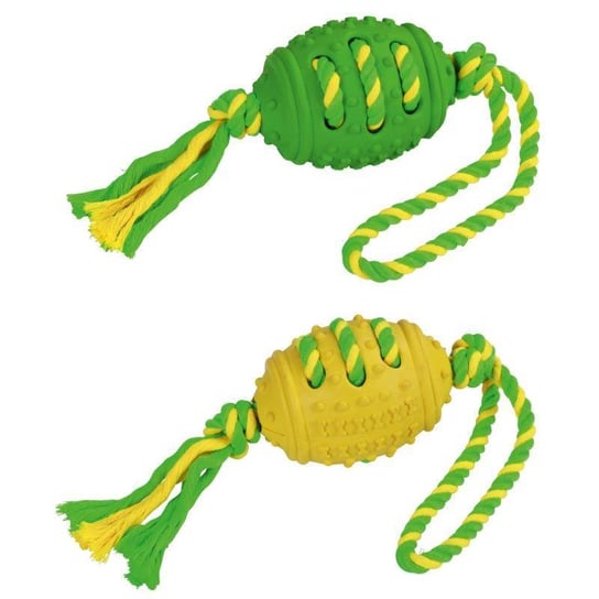 Kerbl Zabawka dla psa piłka na lince zielona lub żółta 42cm Kerbl