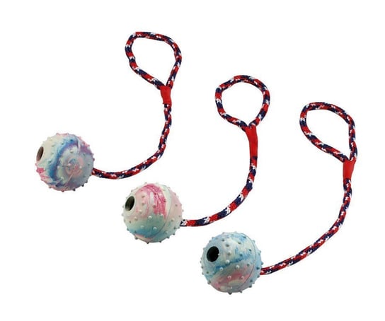 KERBL Zabawka piłka na lince z dzwonkiem, 6 cm [83496] Kerbl