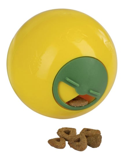 KERBL Zabawka Snack Ball, 7,5 cm, żółta [81642] Kerbl