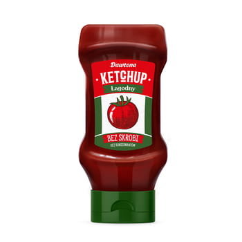 Ketchup łagodny czysty skład 450g Dawtona Dawtona
