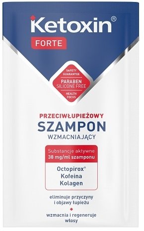 Ketoxin, Forte, wzmacniający szampon przeciwłupieżowy, 6 ml LBIOTICA / BIOVAX