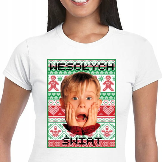Kevin Sam W Domu Koszulka Świąteczna Śmieszna Xl Inna marka