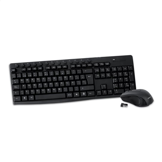 Keyboard Es+ Mouse Omega Okm071B M-Media W-Less Set 2.4Ghz Black [44441] OMEGA