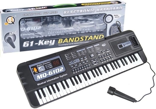 Keyboard Mq-6102 61 Klawiszy Mikrofon Do Nauki Inna marka