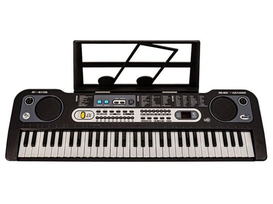 Keyboard Mq-6119L Organki, 61 Klawiszy, Mikrofon, Nauka Gry Zabawkowy Zawrót Głowy