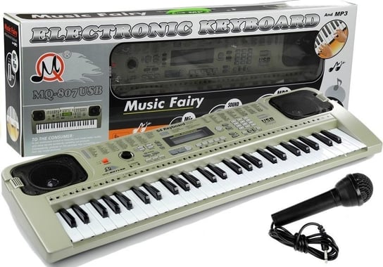 Keyboard Mq807 Organy Pianinko + Mikrofon Usb Import Leantoys Lean Toys