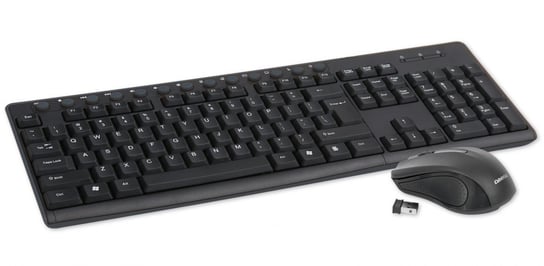 Keyboard Us + Mouse Omega Okm071B M-Media W-Less Set 2.4Ghz Black [43743] OMEGA