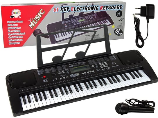 Keyboard Z Mikrofonem Instrument Muzyczny Czarny Inna marka