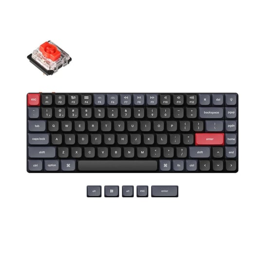 Keychron K3 Pro Qmk/Via Bezprzewodowa Klawiatura Mechaniczna, Led Białe, Red Gateron K3P-A1 Keychron