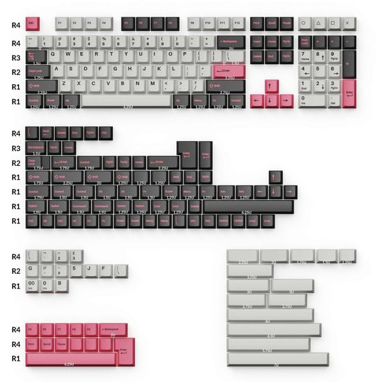 Keychron Keycaps Cherry Profile Double-Shot Pbt Full, Dolch Pink Keychron