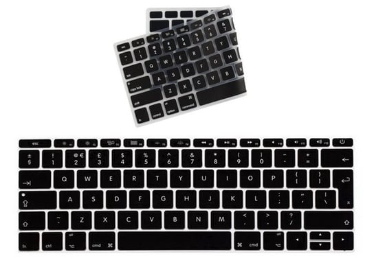 KeyGuard Osłona Na Klawiaturę MacBook 12/Pro 13 (A1708) (Layout EU & UK) (Black) D-pro