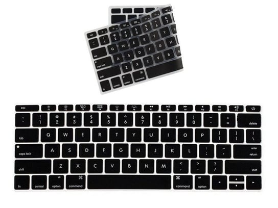 KeyGuard Osłona Na Klawiaturę MacBook 12/Pro 13 (A1708) (Layout USA) (Black) D-pro