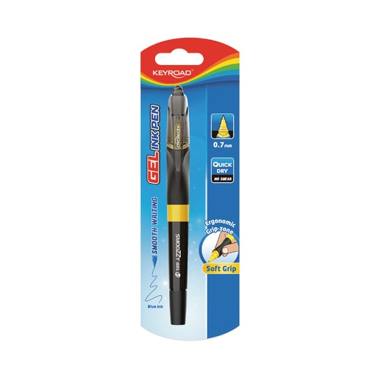 Keyroad, Długopis Smozzy Writer, 0,7mm., blister, mix kolorów Keyroad