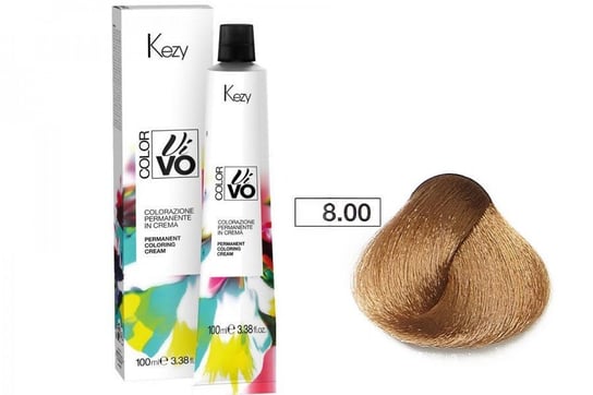 Kezy Color Vivo, Farba do włosów 8.00 jasny blond, 100 ml KEZY