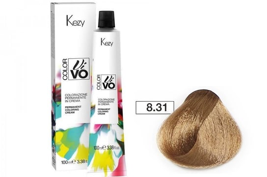 Kezy, Color Vivo, farba do włosów 8.31 jasny blond sahara, 100 ml KEZY