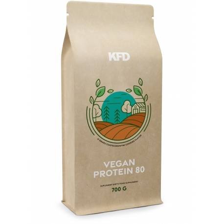 KFD Vegan Protein 80 - 700 g (białko wegańskie premium) Sojowe Latte odżywka KFD