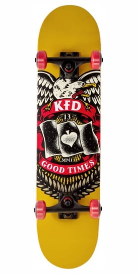 KFD Young Gunz Deskorolka dla dzieci | 7.5" Badge Yellow KFD