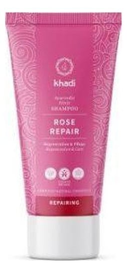 Khadi Intensywnie odżywczy szampon do włosów Róża 30ml Khadi