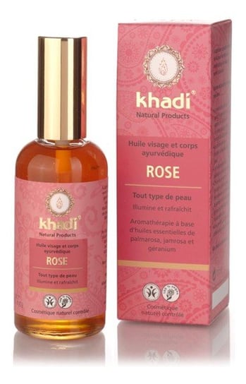Khadi, Rose, ajurwedyjski olejek do twarzy i ciała, 100 ml Khadi