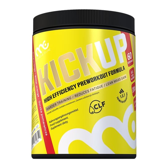 KickUp, 300 g / 60 porcji; Gorzka pomarańcza Muscle Clinic
