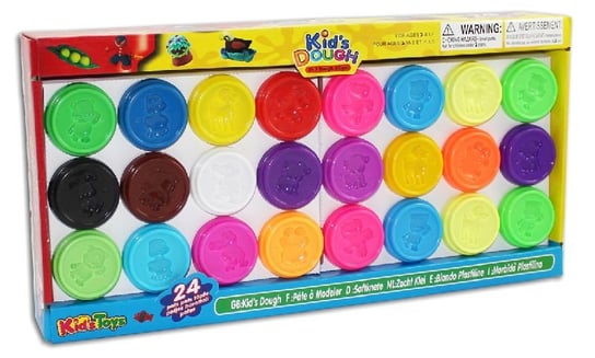 Kid's Dough, Ciastolina, 24 szt., 50 g Kid's Dough